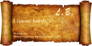 Lippay Barót névjegykártya